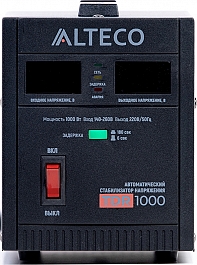 Автоматический стабилизатор напряжения Alteco TDR 1000 вид спереди