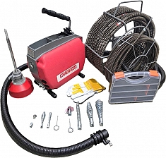 Комплектация прочистной машины для канализации Rotorica Ritter Clean 150